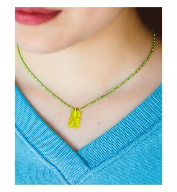 Ray BEAMS 「カラーボール チャーム クマ ネックレス」|ネックレス|LIME