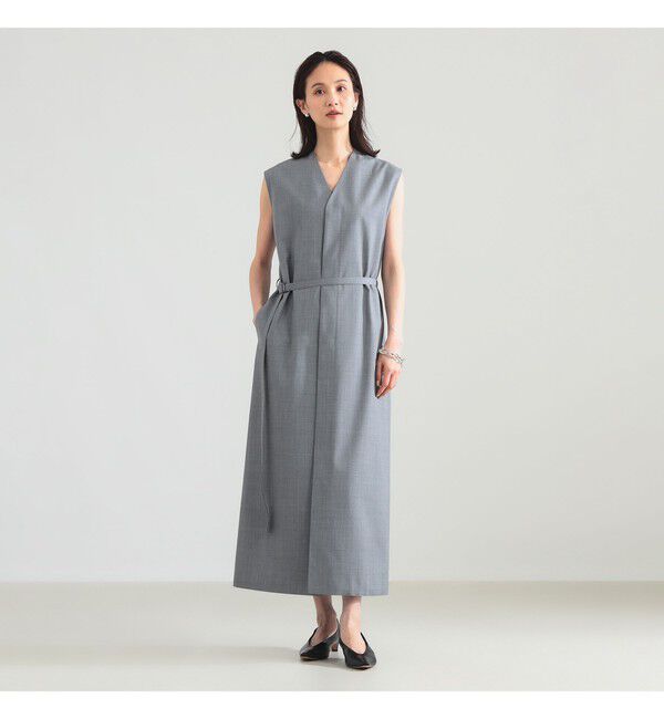 Demi-Luxe BEAMS 「ATON / ウール シルク ツイル ドレス」|ワンピース|