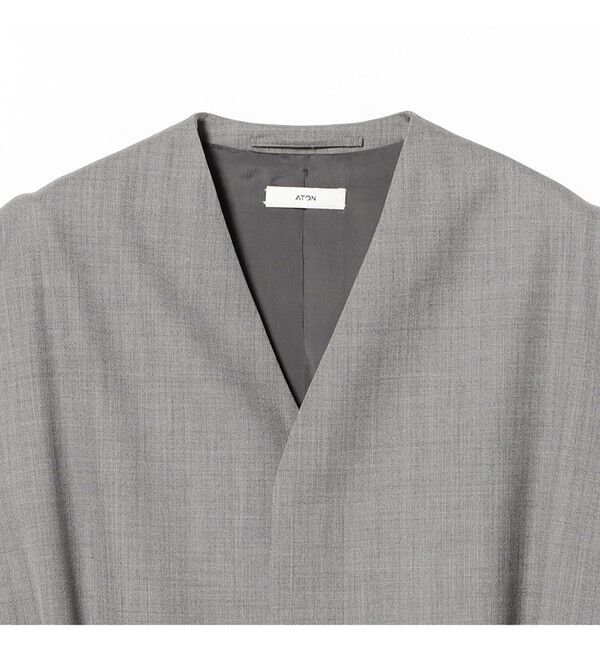 Demi-Luxe BEAMS 「ATON / ウール シルク ツイル ドレス」|ワンピース|