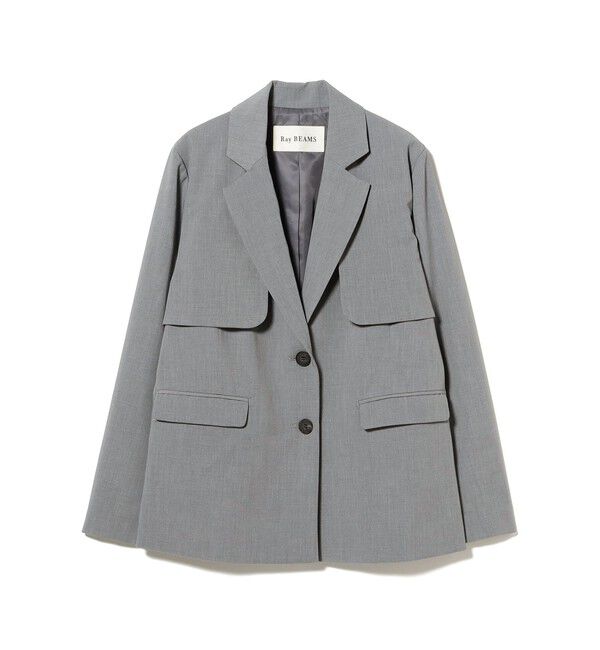 Ray BEAMS 「ヨークレイヤード 2ボタン ジャケット」|ダッフルコート|