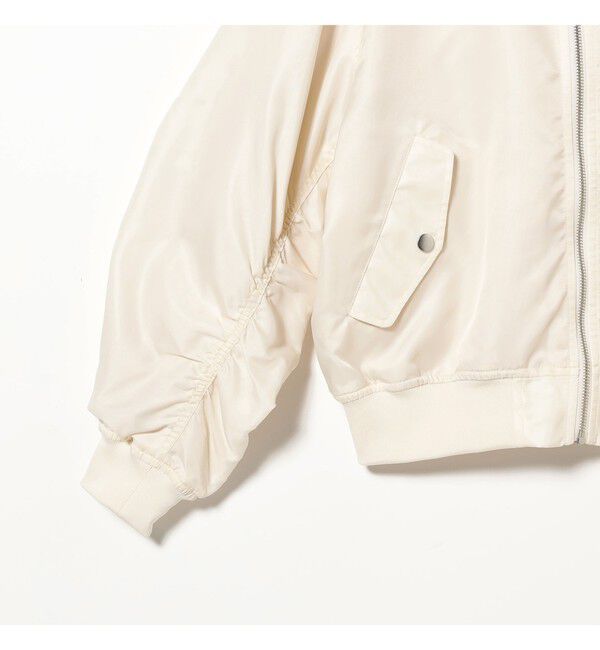 Ray BEAMS 「ギャザー アーム MA-1」|ブルゾン・スタジャン|