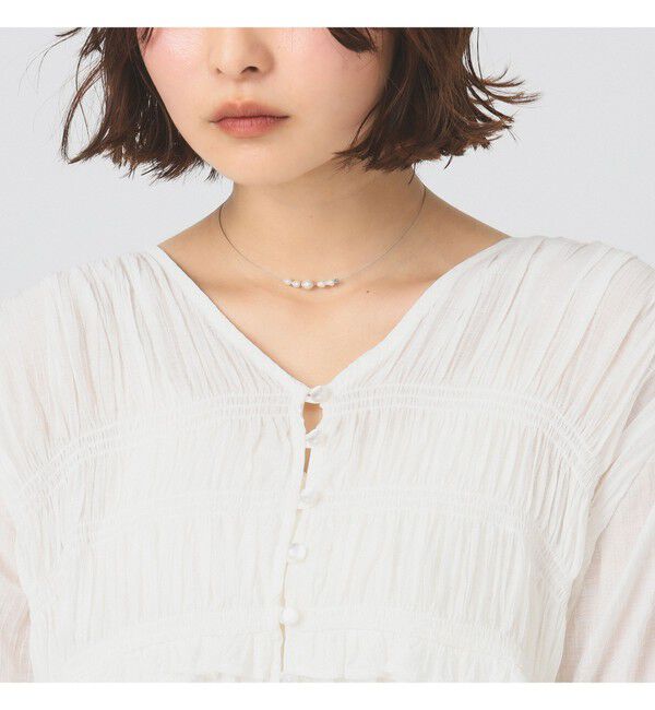 Ray BEAMS 「シャーリング ペプラム  ブラウス」|シャツ・ブラウス|