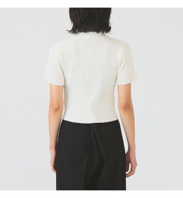 Ray BEAMS 「リブ ジップ ポロ カーディガン」|カーディガン|