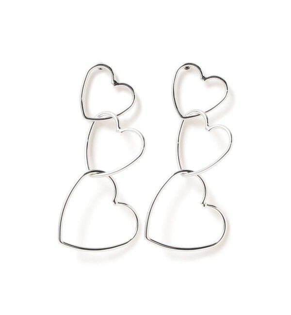 Ray BEAMS 「コネクト ハート ピアス」|ピアス|