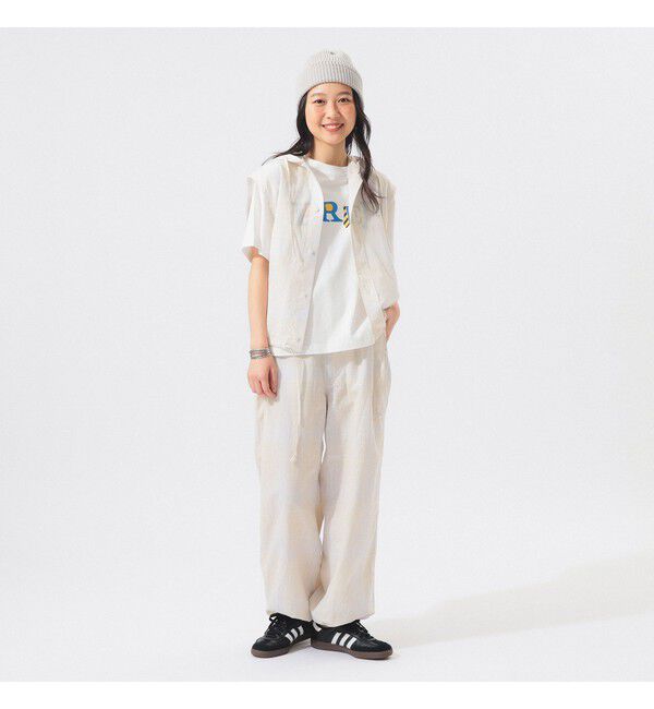 BEAMSBOY「チェック ストライプ フーデッド ノースリーブ」|シャツ・ブラウス|