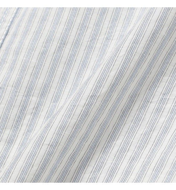 BEAMSBOY「チェック ストライプ フーデッド ノースリーブ」|シャツ・ブラウス|