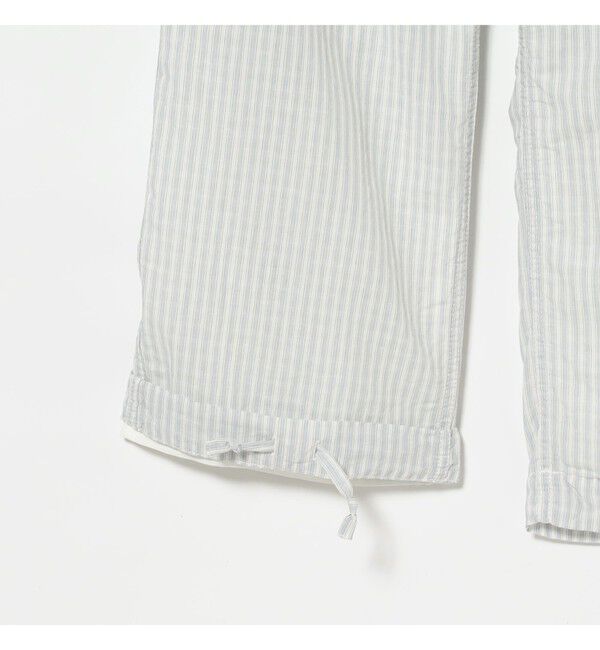 BEAMSBOY「チェック ストライプ ヘムコード パンツ」|チノ|