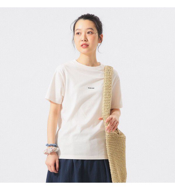 BEAMSBOY「ボーイ エンブロイダリー クルー Tシャツ」|Tシャツ・カットソー|IVORY