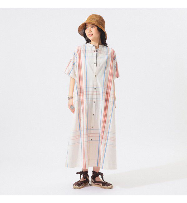 BEAMSBOY「ボーイ ビッグ タータン ワンピース」|ワンピース|