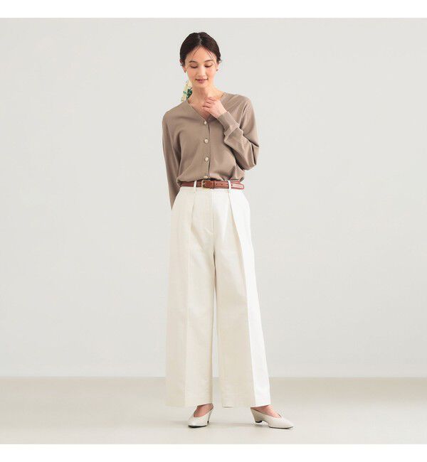 Demi-Luxe BEAMS 「メタルボタン Vネック カーディガン」|ニット・セーター|