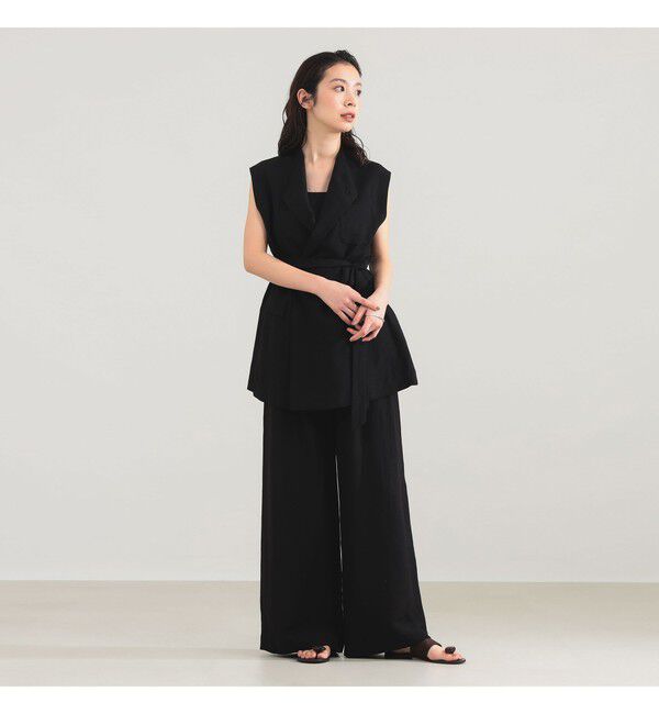 Demi-Luxe BEAMS 「AK+1 / リネン ダブルタック パンツ」|チノ|