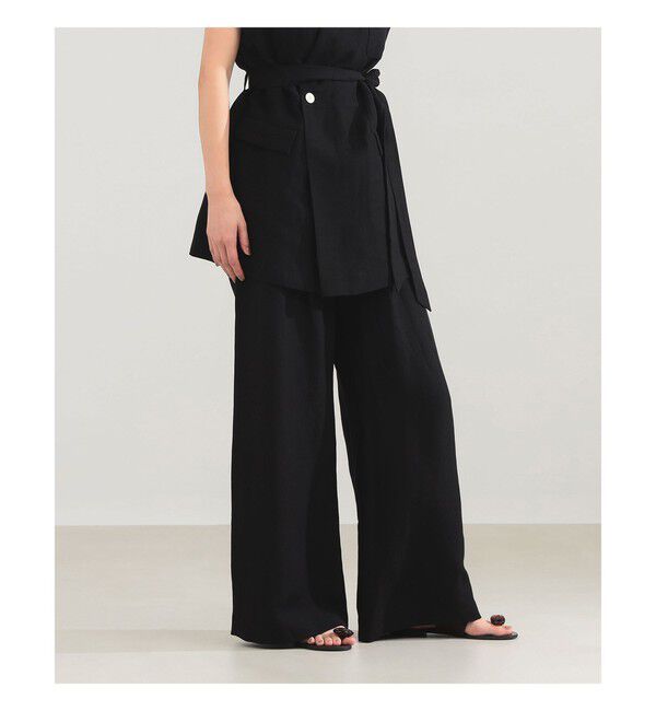 Demi-Luxe BEAMS 「AK+1 / リネン ダブルタック パンツ」|チノ|