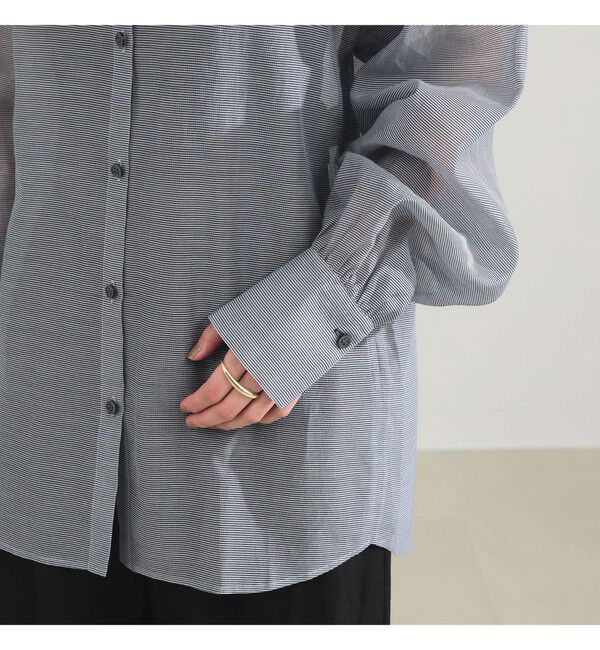 Demi-Luxe BEAMS 「AK+1 / コットンシルク ギンガム シャツ」|シャツ・ブラウス|
