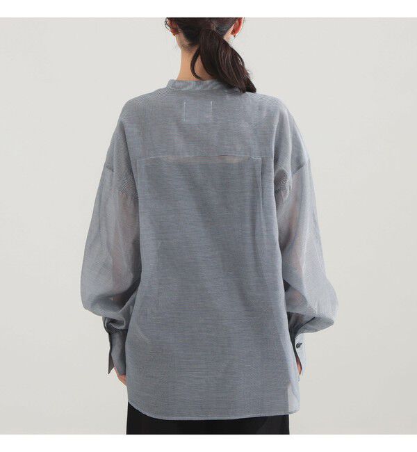 Demi-Luxe BEAMS 「AK+1 / コットンシルク ギンガム シャツ」|シャツ・ブラウス|