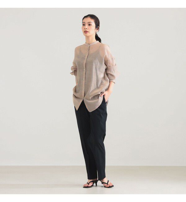 Demi-Luxe BEAMS 「AK+1 / コットンシルク ギンガム シャツ」|シャツ・ブラウス|