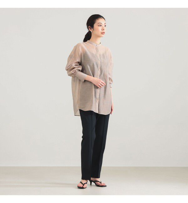 Demi-Luxe BEAMS 「AK+1 / コットンシルク ギンガム シャツ」|シャツ・ブラウス|