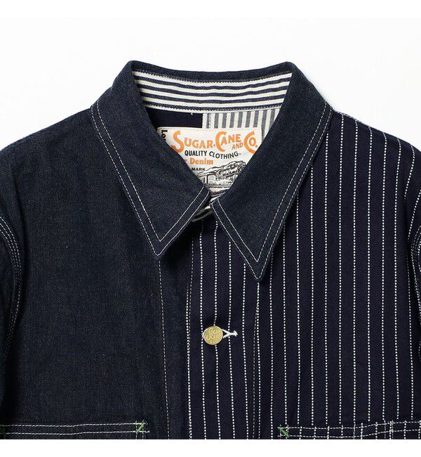 BEAMS「【別注】SUGAR CANE / クレイジー ワークコート」|ブルゾン・スタジャン|