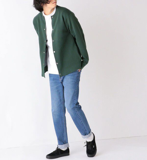 SHIPS any「SHIPS any: 〈手洗い可能〉 ミラノリブ クルーネック カーディガン 24SS◇」|カーディガン|