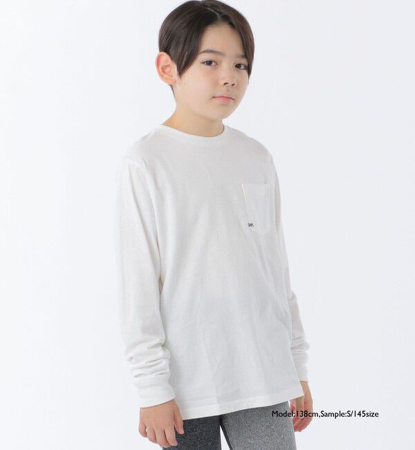 SHIPS KIDS「【WEB限定】SHIPS KIDS:100～160cm / ＜家族おそろい＞SHIPS マイクロロゴ ロングスリーブ TEE」|Tシャツ・カットソー|