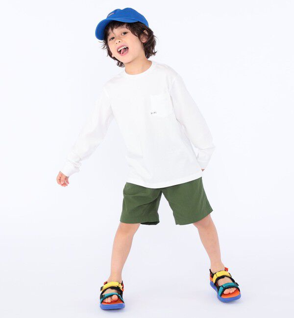 SHIPS KIDS「【WEB限定】SHIPS KIDS:100～160cm / ＜家族おそろい＞SHIPS マイクロロゴ ロングスリーブ TEE」|Tシャツ・カットソー|