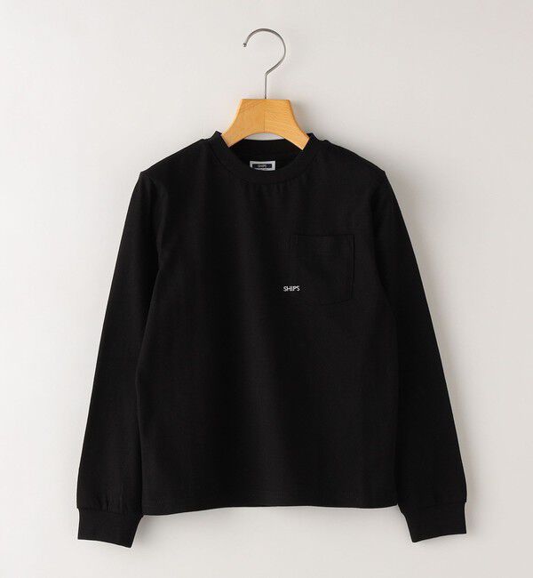 SHIPS KIDS「【WEB限定】SHIPS KIDS:100～160cm / ＜家族おそろい＞SHIPS マイクロロゴ ロングスリーブ TEE」|Tシャツ・カットソー|