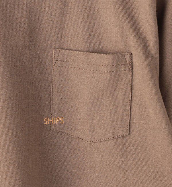 SHIPS KIDS「【WEB限定】SHIPS KIDS:100～160cm / ＜家族おそろい＞SHIPS マイクロロゴ ロングスリーブ TEE」|Tシャツ・カットソー|