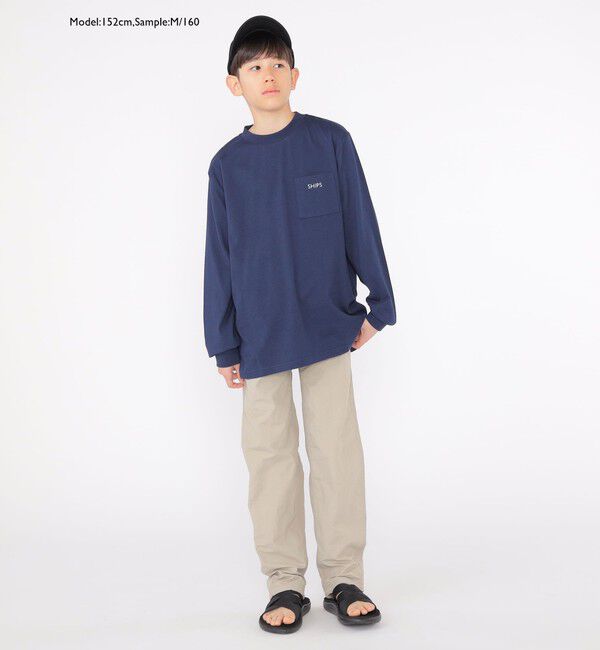 SHIPS KIDS「【WEB限定】SHIPS KIDS:100～160cm / ＜家族おそろい＞SHIPS マイクロロゴ ロングスリーブ TEE」|Tシャツ・カットソー|