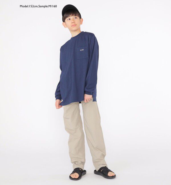 SHIPS KIDS「【WEB限定】SHIPS KIDS:100～160cm / ＜家族おそろい＞SHIPS マイクロロゴ ロングスリーブ TEE」|Tシャツ・カットソー|