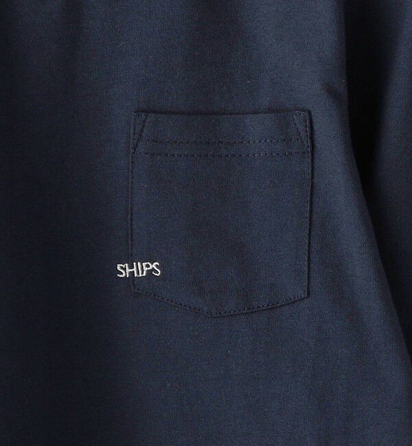 SHIPS KIDS「【WEB限定】SHIPS KIDS:100～160cm / ＜家族おそろい＞SHIPS マイクロロゴ ロングスリーブ TEE」|Tシャツ・カットソー|