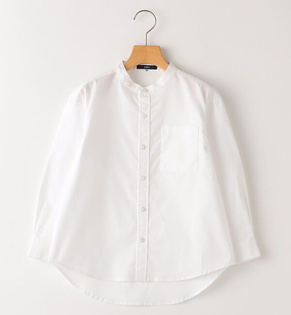 SHIPS KIDS「SHIPS KIDS:145～160cm / オックスフォード バンドカラー シャツ」|シャツ・ブラウス|オフホワイト