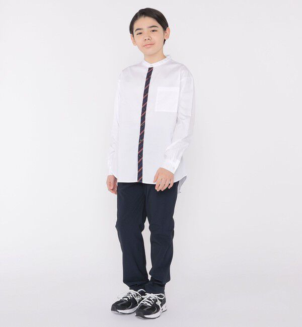 SHIPS KIDS「SHIPS KIDS:145～160cm / オックスフォード バンドカラー シャツ」|シャツ・ブラウス|