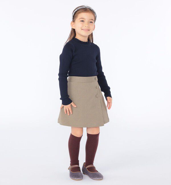 SHIPS KIDS「SHIPS KIDS:100～130cm / ラップ キュロット」|キュロット|