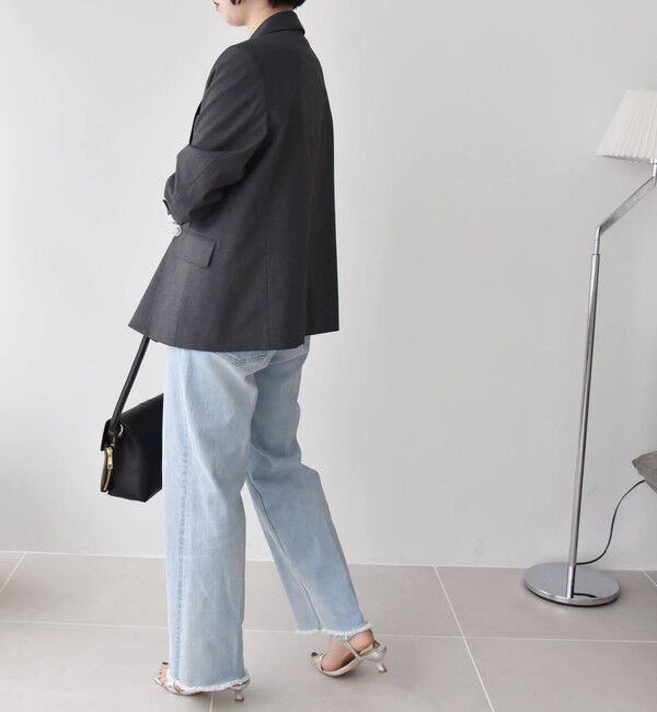 quaranciel「quaranciel:〈洗濯機可能〉ハンサム テーパード デニム パンツ 2」|デニム|