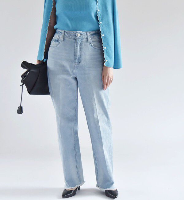 quaranciel「quaranciel:〈洗濯機可能〉ハンサム テーパード デニム パンツ 2」|デニム|