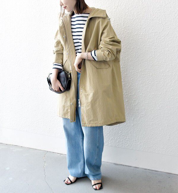 SHIPS any「SHIPS any:〈洗濯機可能〉オーバー フーディ ブルゾン コート」|その他|