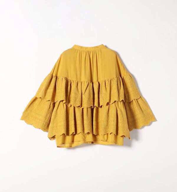 SHIPS any「bon_meur:〈洗濯機可能〉レース ティアード ボリューム ブラウス」|シャツ・ブラウス|