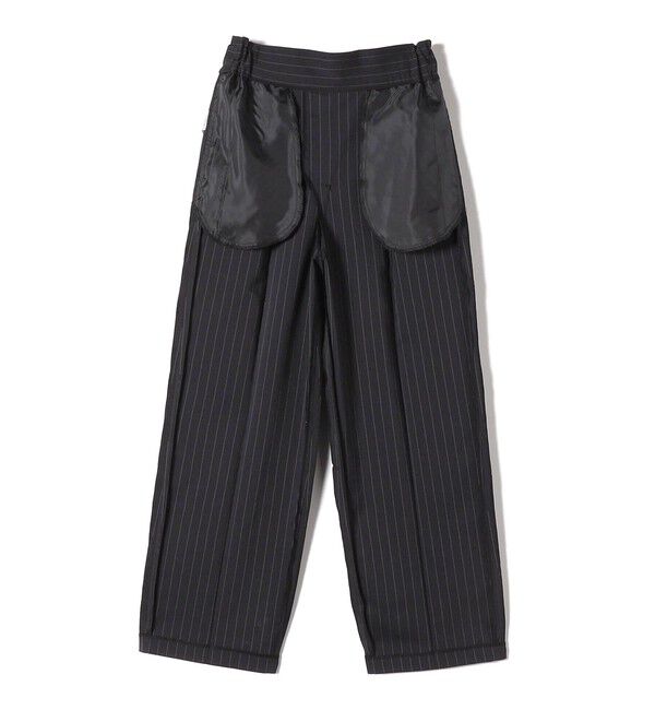 SHIPS for women「〈手洗い可能〉ストライプ ツイル ストレート パンツ」|スラックス|