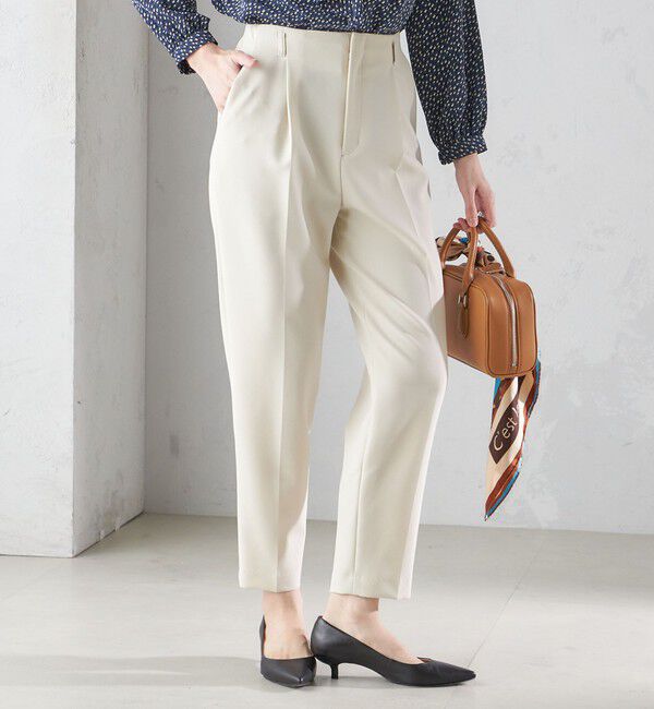 SHIPS for women「〈手洗い可能〉タック テーパード パンツ（セットアップ対応）」|その他|