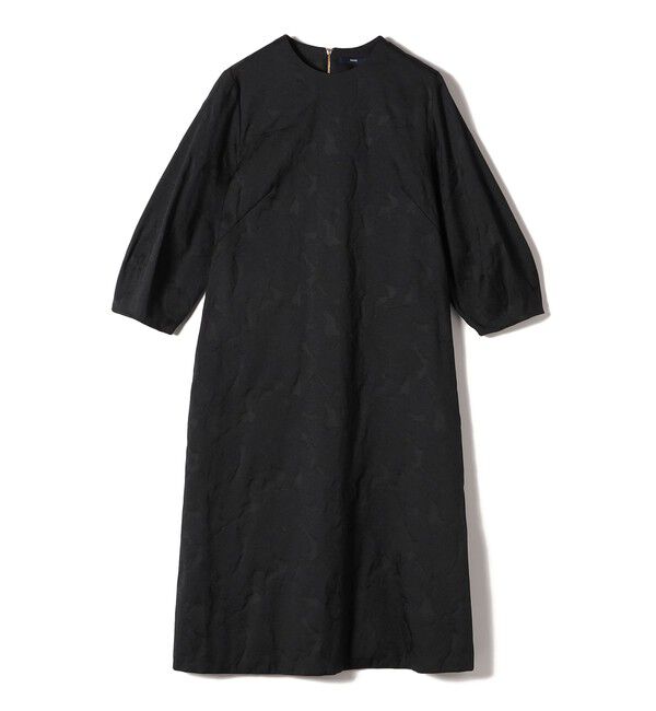 SHIPS for women「〈手洗い可能〉フラワー ジャカード フレア ワンピース」|ワンピース|