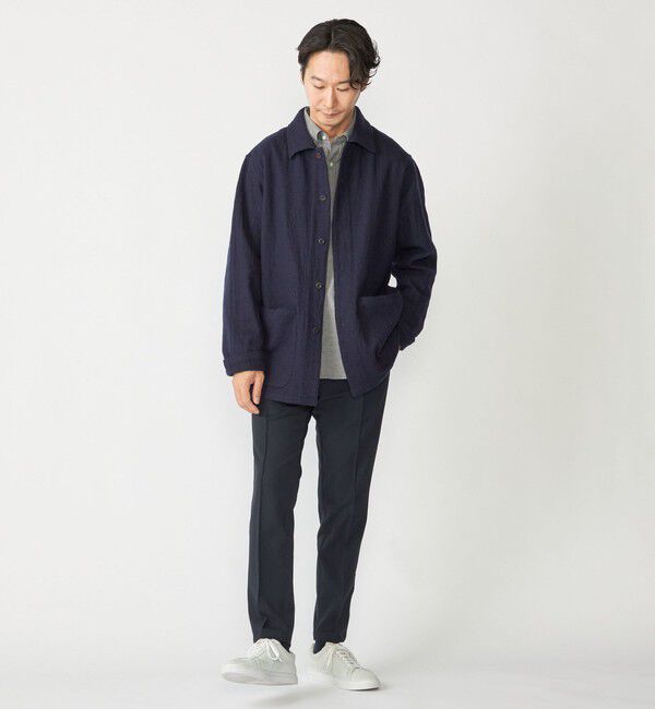 SHIPS「SHIPS: ブラッシュド シャツ アウター」|ブルゾン・スタジャン|