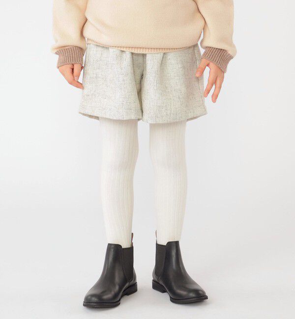 SHIPS KIDS「SHIPS KIDS:100～130cm / ツイード タック キュロット」|キュロット|