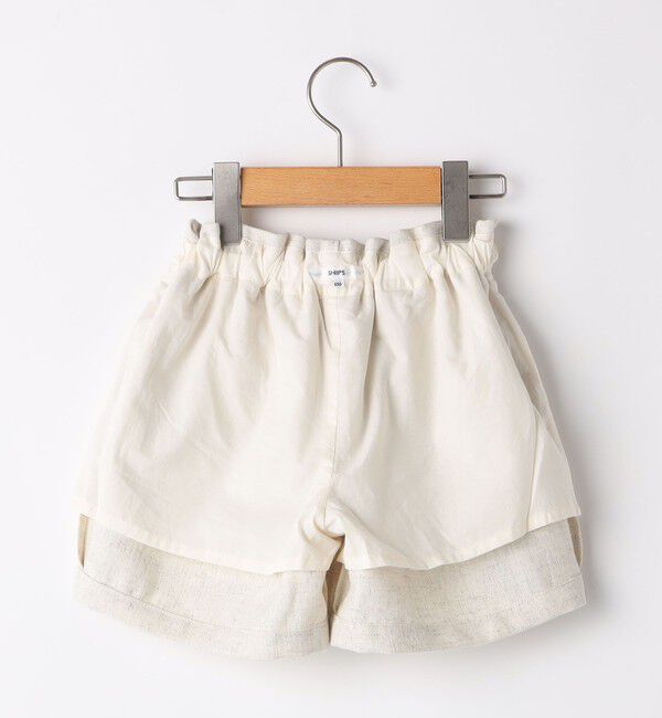 SHIPS KIDS「SHIPS KIDS:100～130cm / ツイード タック キュロット」|キュロット|