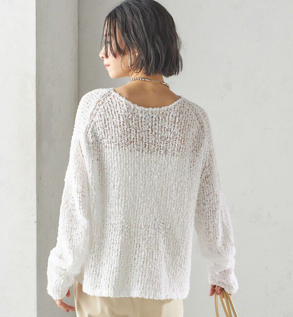 SHIPS for women「〈手洗い可能〉ループヤーン ボートネック プルオーバー」|ニット・セーター|