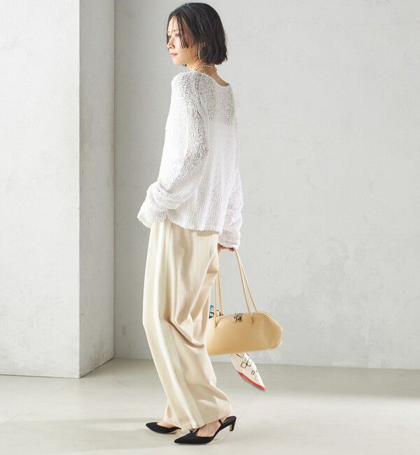 SHIPS for women「〈手洗い可能〉ループヤーン ボートネック プルオーバー」|ニット・セーター|