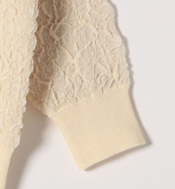 SHIPS any「SHIPS any:〈手洗い可能〉ジャカード バンピー クルーネック プルオーバー」|ニット・セーター|