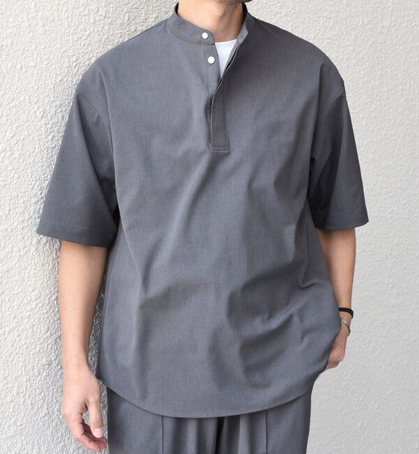 SHIPS any「SHIPS any:〈吸水速乾〉Rapidry バンドスキッパー プルオーバー シャツ(セットアップ対応)◇」|シャツ・ブラウス|