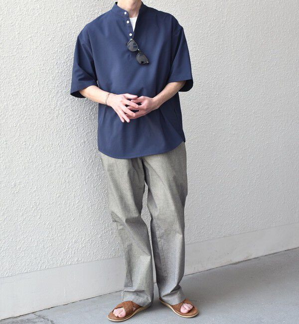 SHIPS any「SHIPS any:〈吸水速乾〉Rapidry バンドスキッパー プルオーバー シャツ(セットアップ対応)◇」|シャツ・ブラウス|