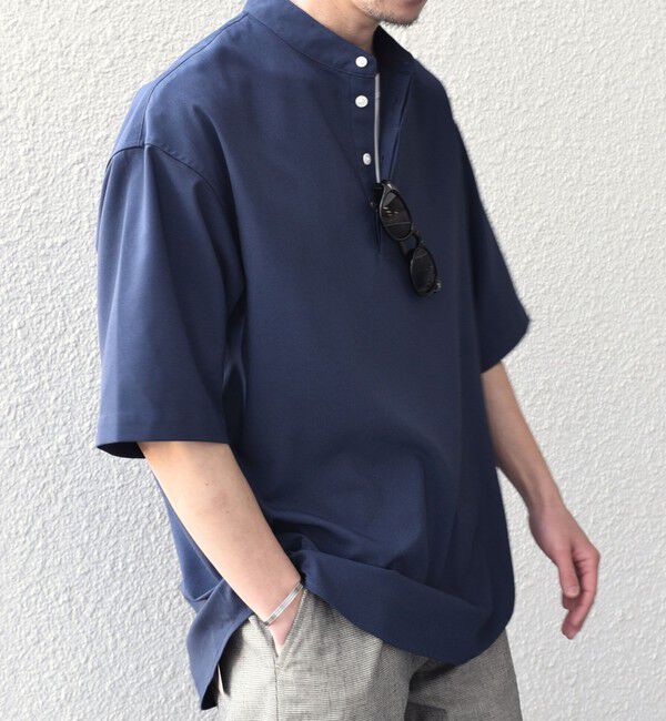 SHIPS any「SHIPS any:〈吸水速乾〉Rapidry バンドスキッパー プルオーバー シャツ(セットアップ対応)◇」|シャツ・ブラウス|