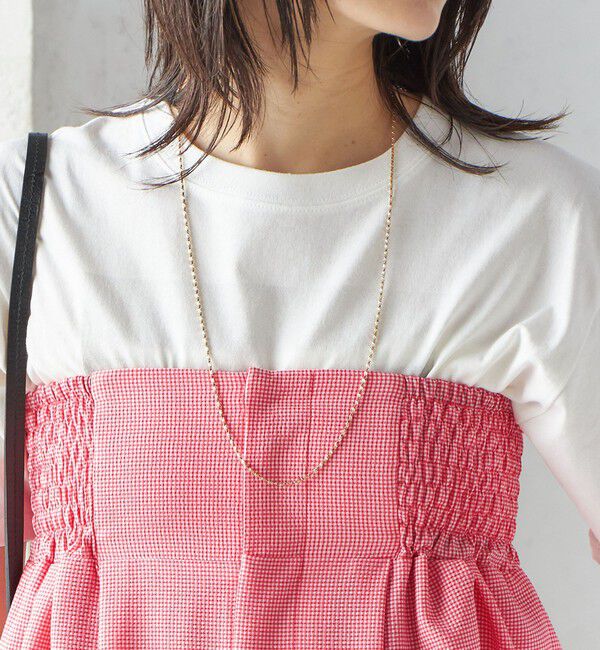SHIPS for women「【SHIPS別注】APUPIL:〈洗濯機可能〉ギンガム チェック ベアトップ オールインワン」|オールインワン|