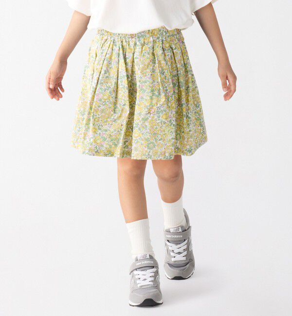 SHIPS Colors 「SHIPS Colors:90～140cm/〈洗濯機可能〉フラワー タック キュロット◇」|キュロット|イエロー